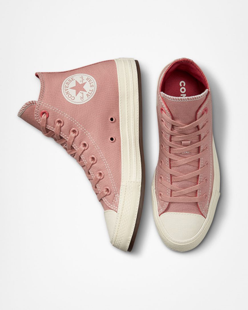 Dámské Boty Vysoké Converse Chuck Taylor All Star Tonal Platene Růžové | CZ EIAZ18